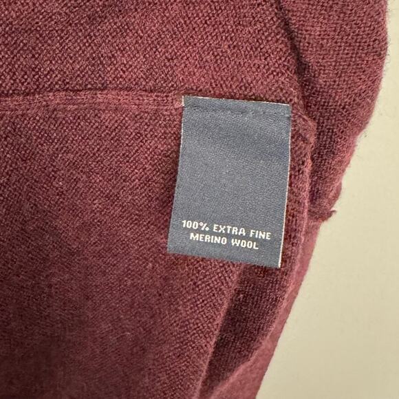 Hart Schaffner Marx Extra Fine Merino Wool Knit V Neck Classic Basic Sweater 3XT - Picture 7 of 10